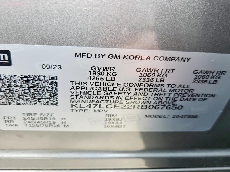 Продаж на аукціоні авто 2024 Buick Envista, vin: KL47LCE22RB067650, номер лоту: 57589896