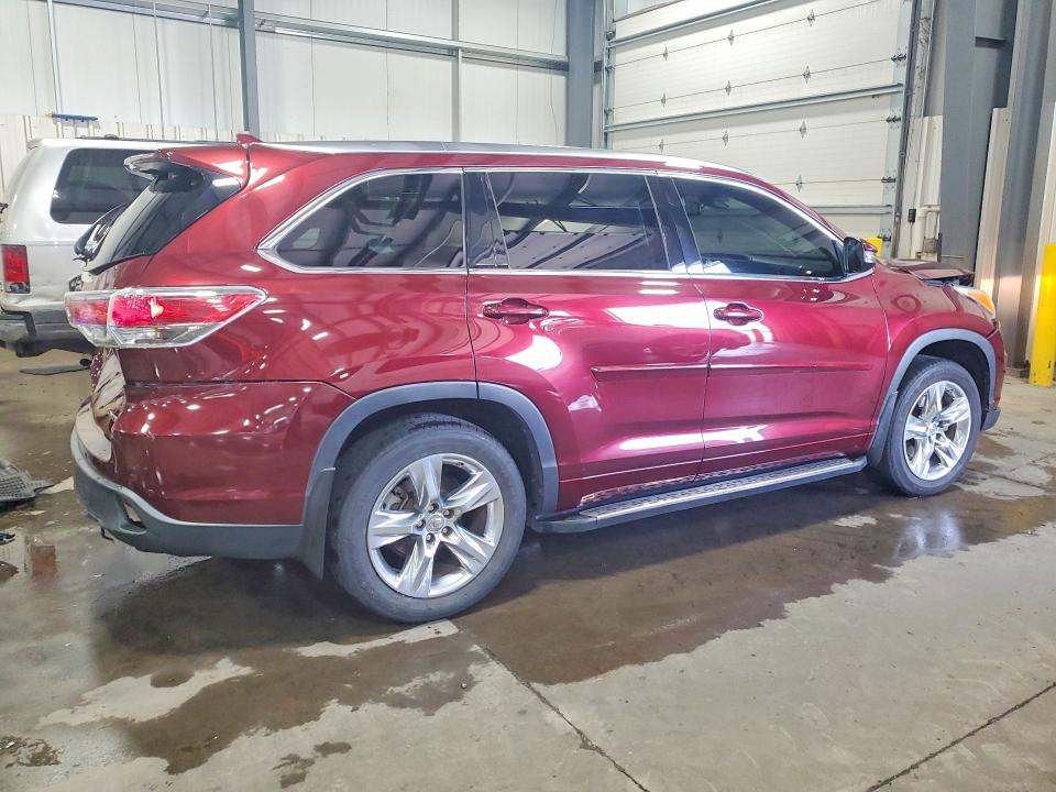 2015 Toyota Highlander მანქანა იყიდება აუქციონზე, vin: 5TDDKRFH3FS114450, აუქციონის ნომერი: 58549666