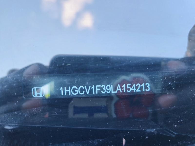 Продаж на аукціоні авто 2020 Honda Accord, vin: 1HGCV1F39LA154213, номер лоту: 58505546