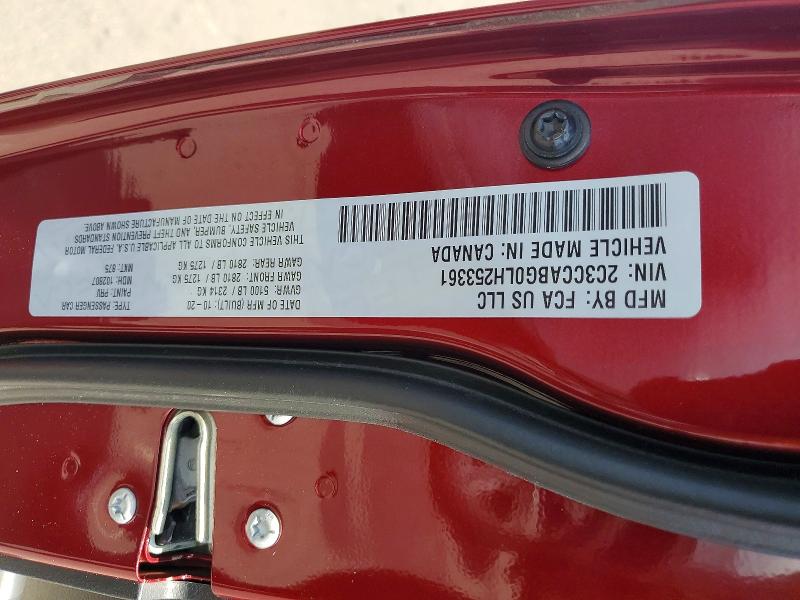 Aukcja sprzedaży 2020 Chrysler 300, vin: 2C3CCABG0LH253361, numer aukcji: 57867296