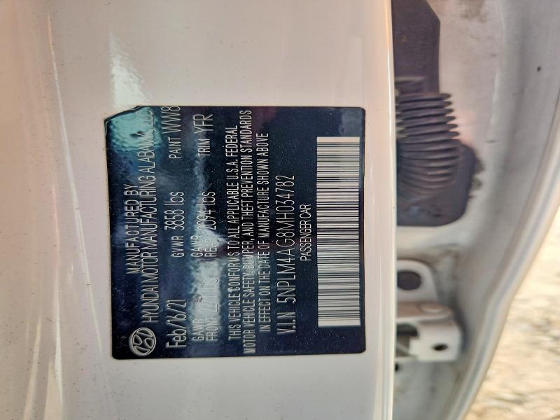 2021 Hyundai Elantra მანქანა იყიდება აუქციონზე, vin: 5NPLM4AG8MH034782, აუქციონის ნომერი: 55885656