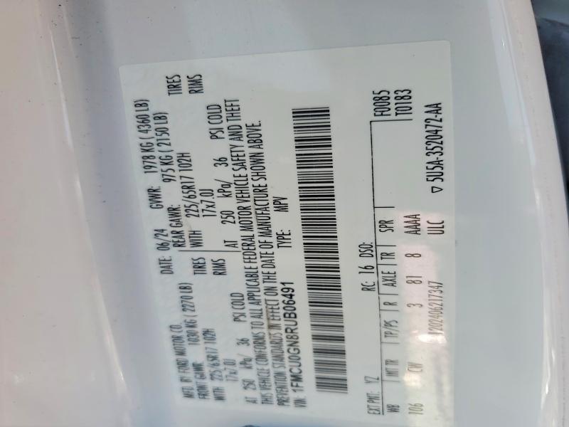 Aukcja sprzedaży 2024 Ford Escape, vin: 1FMCU0GN8RUB06491, numer aukcji: 55784556