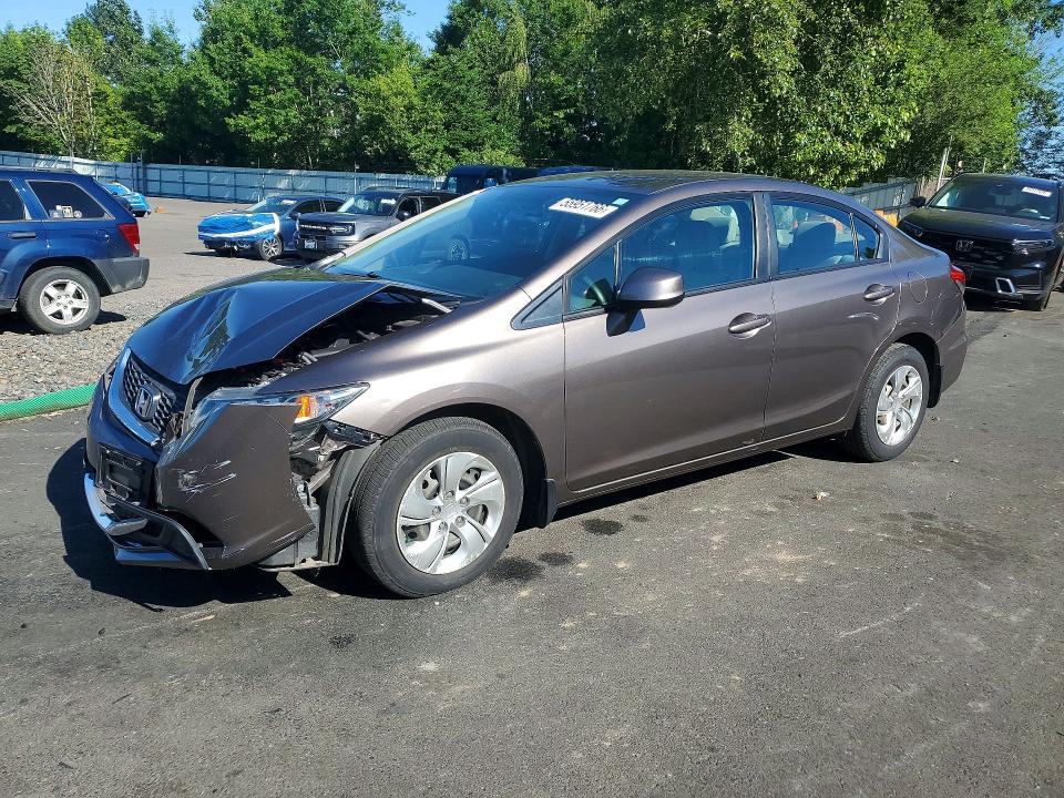 Auction sale of the 2013 Honda Civic, vin: 2HGFB2F50DH500584, lot number: 55951766