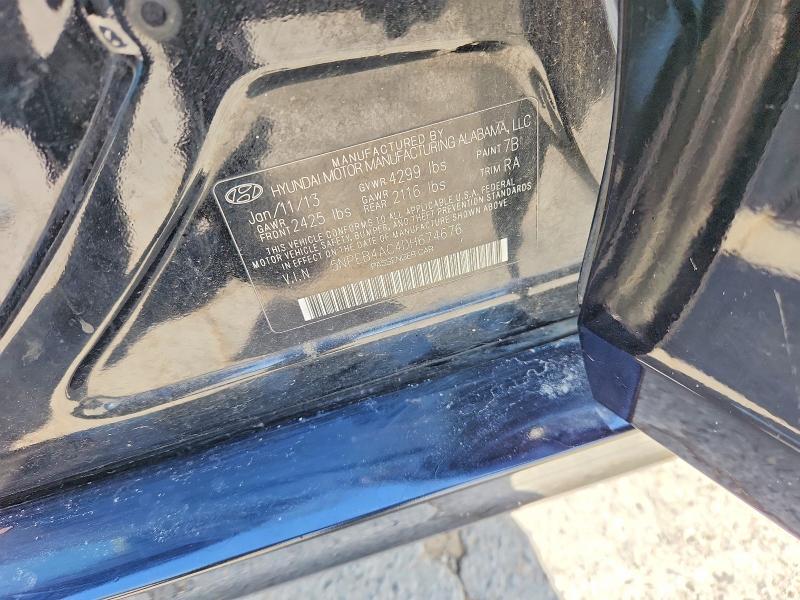 57765336 :رقم المزاد ، 5NPEB4AC4DH674676 vin ، 2013 Hyundai Sonata مزاد بيع