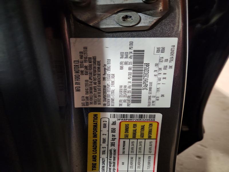 Aukcja sprzedaży 2014 Ford Fusion, vin: 3FA6P0H72ER320568, numer aukcji: 58404676