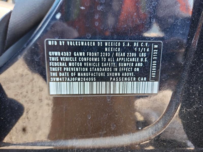 Продаж на аукціоні авто 2015 Volkswagen Jetta, vin: 3VW4T7AJ0FM264055, номер лоту: 56719486