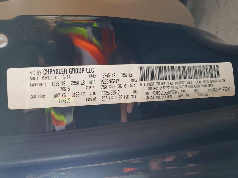 58442286 :رقم المزاد ، 2C4RC1CG4ER453841 vin ، 2014 Chrysler Town & Country مزاد بيع