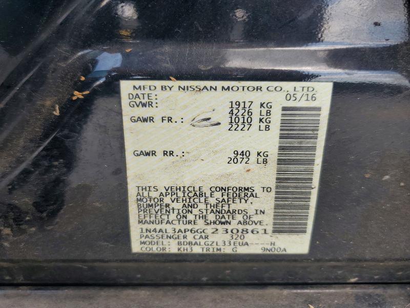 Aukcja sprzedaży 2016 Nissan Altima, vin: 1N4AL3AP6GC230861, numer aukcji: 57056506