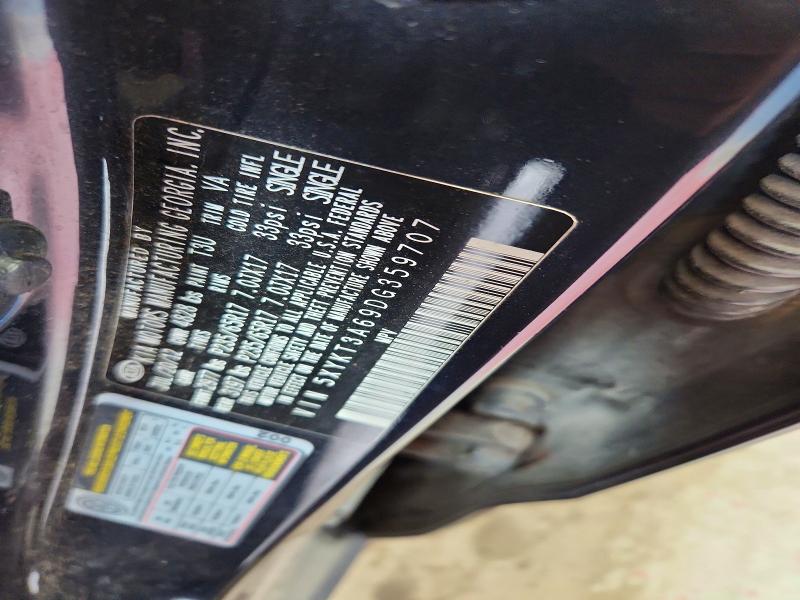 2013 Kia Sorento მანქანა იყიდება აუქციონზე, vin: 5XYKT3A69DG359707, აუქციონის ნომერი: 57838926
