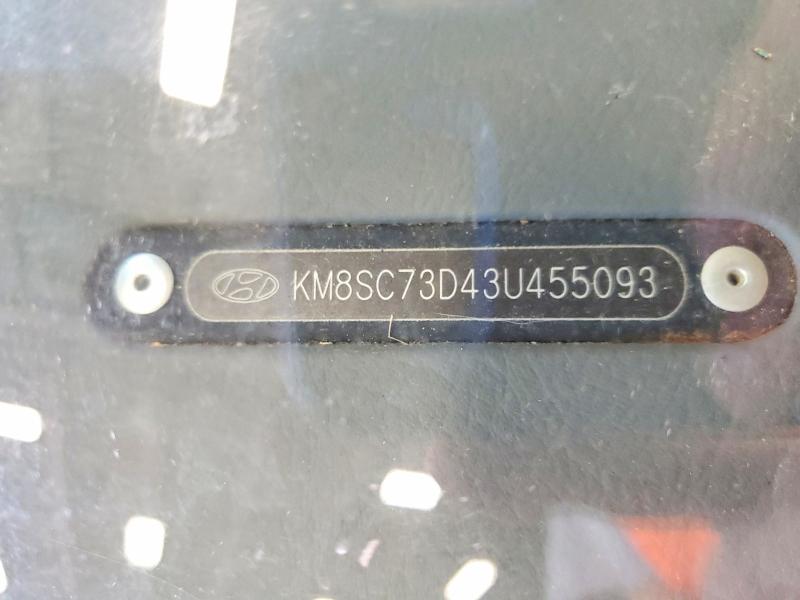 Aukcja sprzedaży 2003 Hyundai Santa Fe, vin: KM8SC73D43U455093, numer aukcji: 56180266