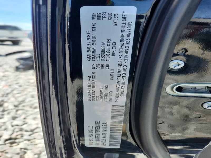 55590656 :رقم المزاد ، 1C6RR7GT3MS568833 vin ، 2021 Ram 1500 Classic مزاد بيع