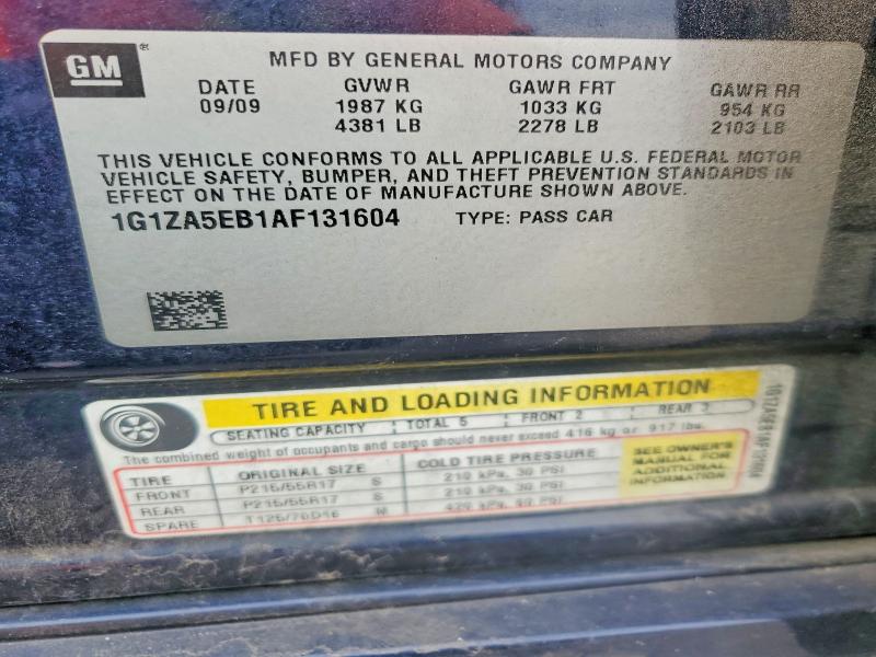 Продажа на аукционе авто 2010 Chevrolet Malibu, vin: 1G1ZA5EB1AF131604, номер лота: 55651416