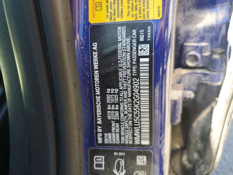57054176 :رقم المزاد ، WMWLU5C55K2G04902 vin ، 2019 Mini Cooper مزاد بيع