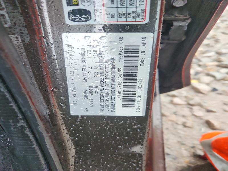Aukcja sprzedaży 2014 Mazda 3, vin: JM1BM1V71E1156199, numer aukcji: 56231446