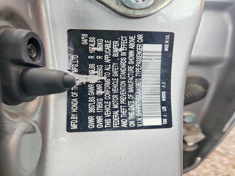 Aukcja sprzedaży 2018 Honda Civic, vin: SHHFK7H5XJU418970, numer aukcji: 57701426