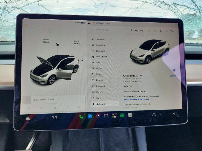 Auction sale of the 2022 Tesla Model Y, vin: 7SAYGDEE8NF327641, lot number: 85992505