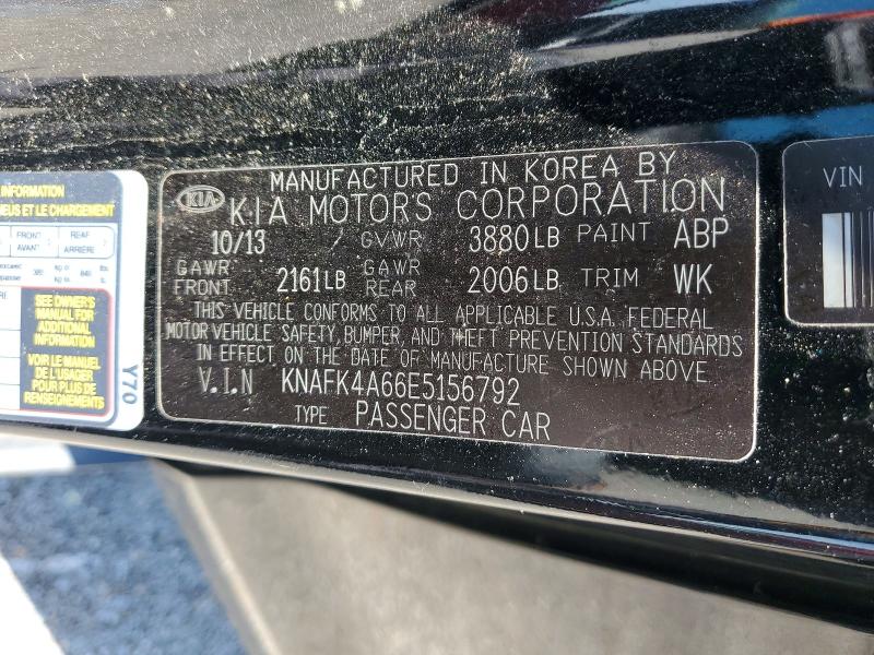 2014 Kia Forte მანქანა იყიდება აუქციონზე, vin: KNAFK4A66E5156792, აუქციონის ნომერი: 57584336