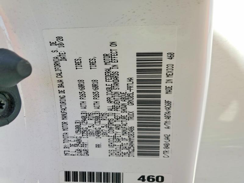 Aukcja sprzedaży 2021 Toyota Tacoma, vin: 3TMGZ5AN4MM383486, numer aukcji: 56536636