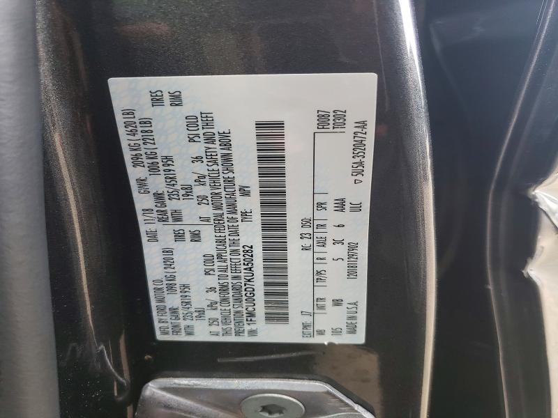 Aukcja sprzedaży 2019 Ford Escape, vin: 1FMCU0GD7KUA50282, numer aukcji: 56449036