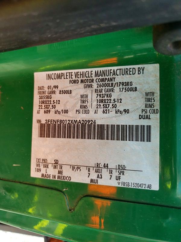 Aukcja sprzedaży 1999 Ford F800, vin: 3FENF8012XMA20924, numer aukcji: 59180266