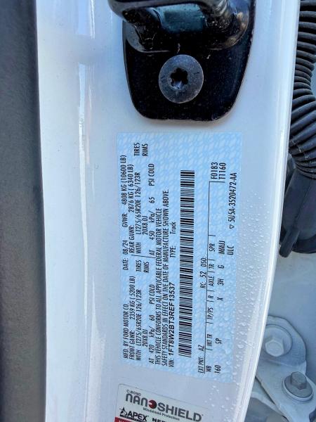 Продажа на аукционе авто 2024 Ford F250, vin: 1FT8W2BT3REF13537, номер лота: 56092716