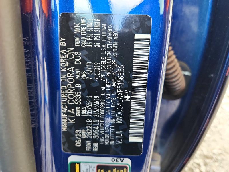 56635506 :رقم المزاد ، KNDC34LAXP5156656 vin ، 2023 Kia Ev6 مزاد بيع