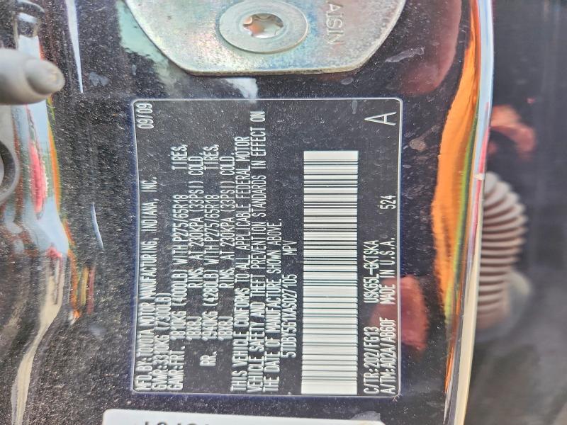 2010 Toyota Sequoia მანქანა იყიდება აუქციონზე, vin: 5TDBY5G1XAS027105, აუქციონის ნომერი: 56471756