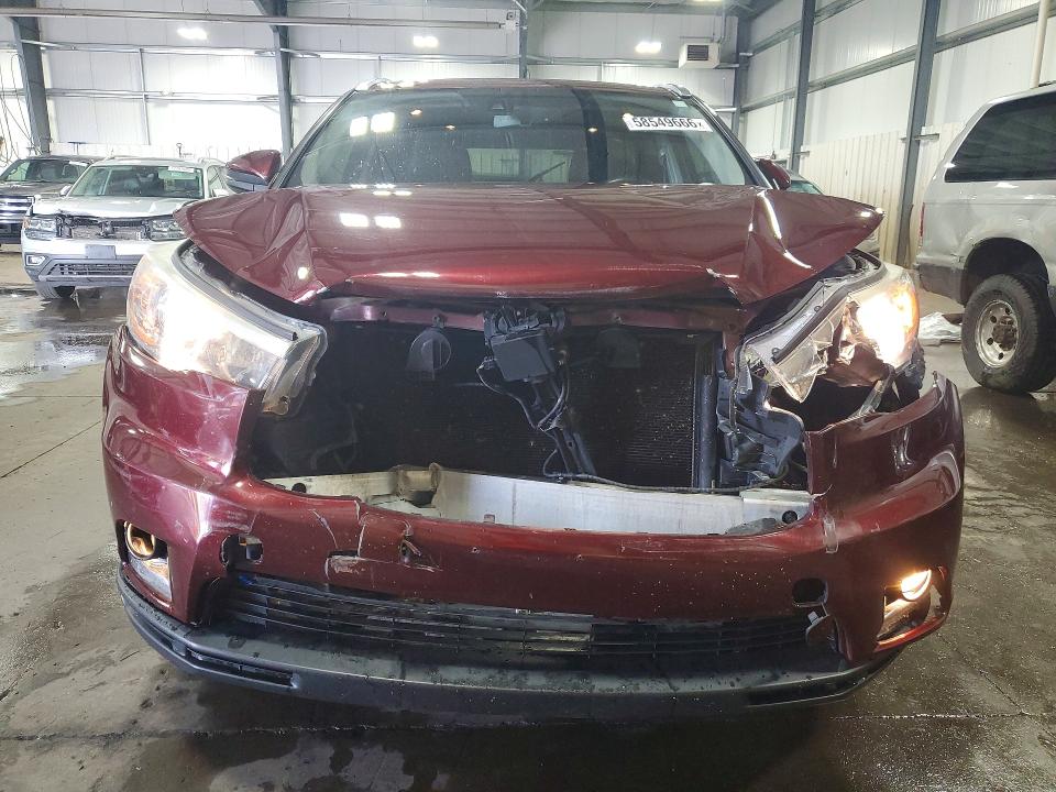 2015 Toyota Highlander მანქანა იყიდება აუქციონზე, vin: 5TDDKRFH3FS114450, აუქციონის ნომერი: 58549666
