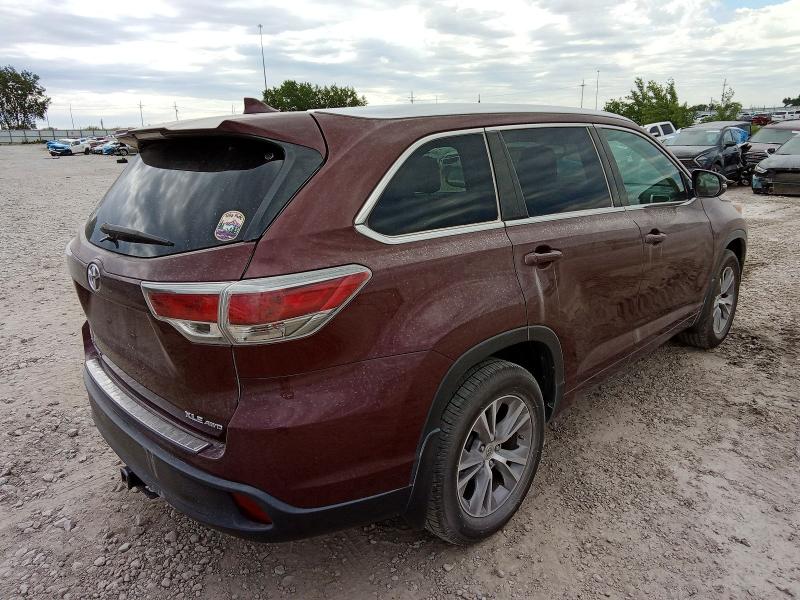 2014 Toyota Highlander მანქანა იყიდება აუქციონზე, vin: 5TDJKRFH2ES019959, აუქციონის ნომერი: 57462226
