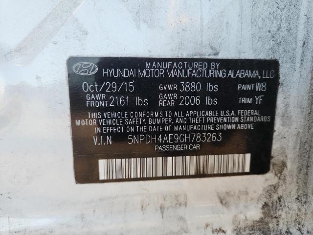 Aukcja sprzedaży 2016 Hyundai Elantra, vin: 5NPDH4AE9GH783263, numer aukcji: 58294176