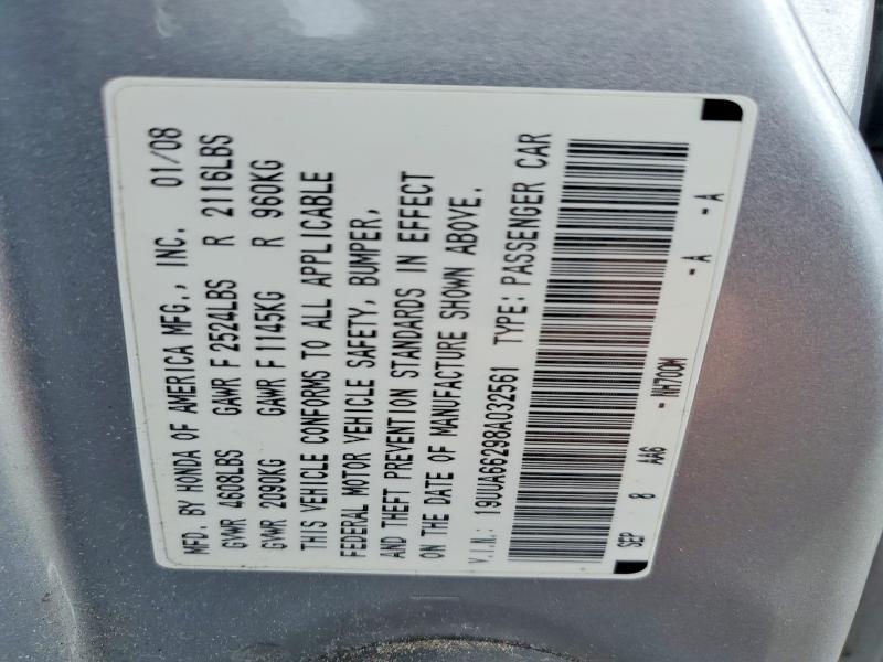 Aukcja sprzedaży 2008 Acura Tl, vin: 19UUA66298A032561, numer aukcji: 55772786