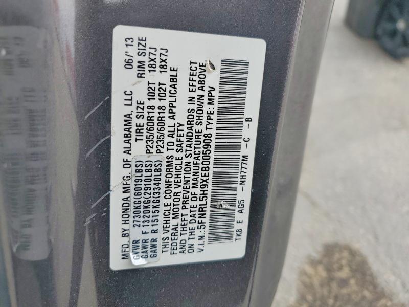 Продажа на аукционе авто 2014 Honda Odyssey, vin: 5FNRL5H9XEB005908, номер лота: 56542836