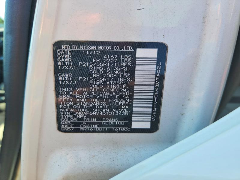 Продаж на аукціоні авто 2013 Nissan Juke, vin: JN8AF5MV4DT213435, номер лоту: 55785526