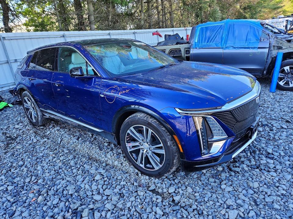 2024 Cadillac Lyriq მანქანა იყიდება აუქციონზე, vin: 1GYKPPRL4RZ111213, აუქციონის ნომერი: 57319976