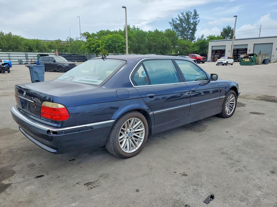 2001 Bmw 740 მანქანა იყიდება აუქციონზე, vin: WBAGH83471DP25350, აუქციონის ნომერი: 74514325