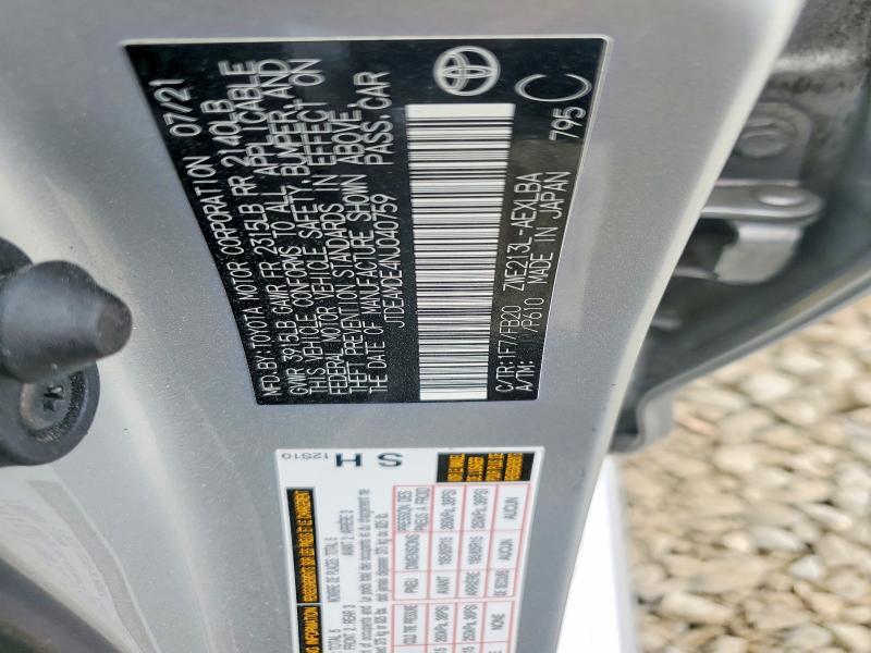 Aukcja sprzedaży 2022 Toyota Corolla, vin: JTDEAMDE4NJ040759, numer aukcji: 85974825
