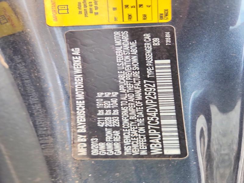 58775516 :رقم المزاد ، WBAUP7C54DVP25927 vin ، 2013 Bmw 128 مزاد بيع