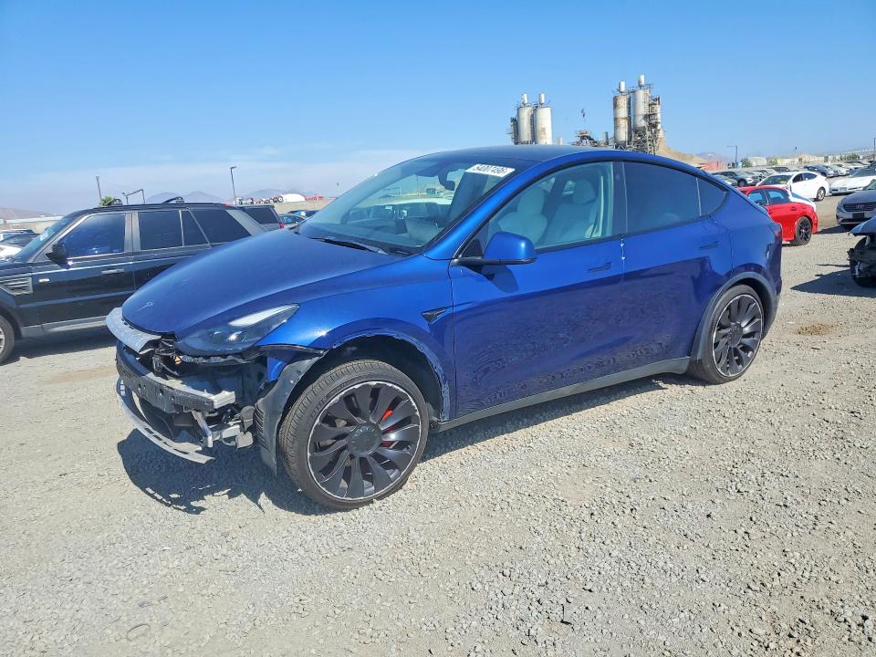 Auction sale of the 2021 Tesla Model Y, vin: 5YJYGDEFXMF215864, lot number: 54007496