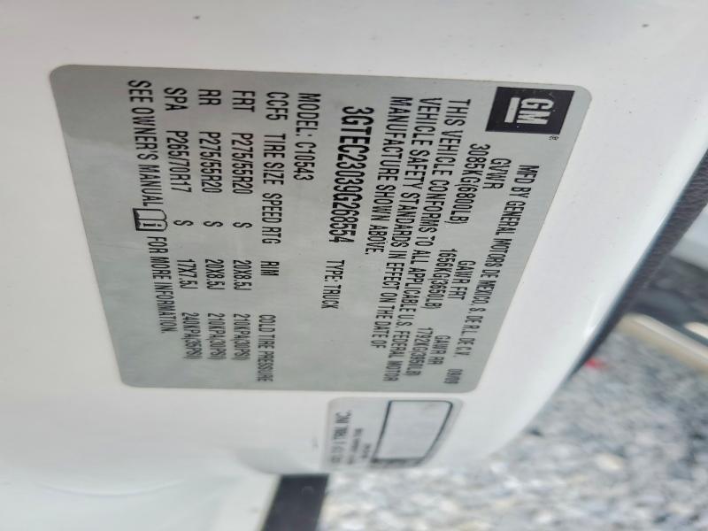 Aukcja sprzedaży 2009 Gmc Sierra, vin: 3GTEC23039G268554, numer aukcji: 56377826