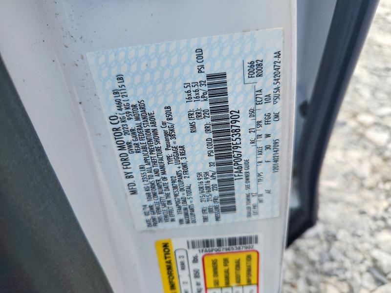 2014 Ford Fusion მანქანა იყიდება აუქციონზე, vin: 1FA6P0G79E5387902, აუქციონის ნომერი: 57410766