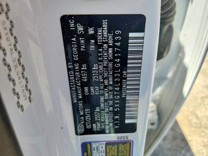2020 Kia Optima მანქანა იყიდება აუქციონზე, vin: 5XXGT4L33LG417439, აუქციონის ნომერი: 57938476
