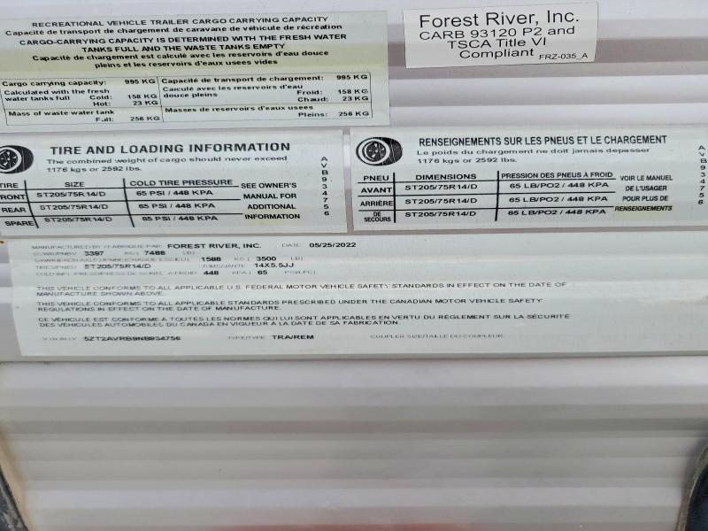 Продаж на аукціоні авто 2022 Foresriver Avenger, vin: 5ZT2AVRB9NB934756, номер лоту: 58644686