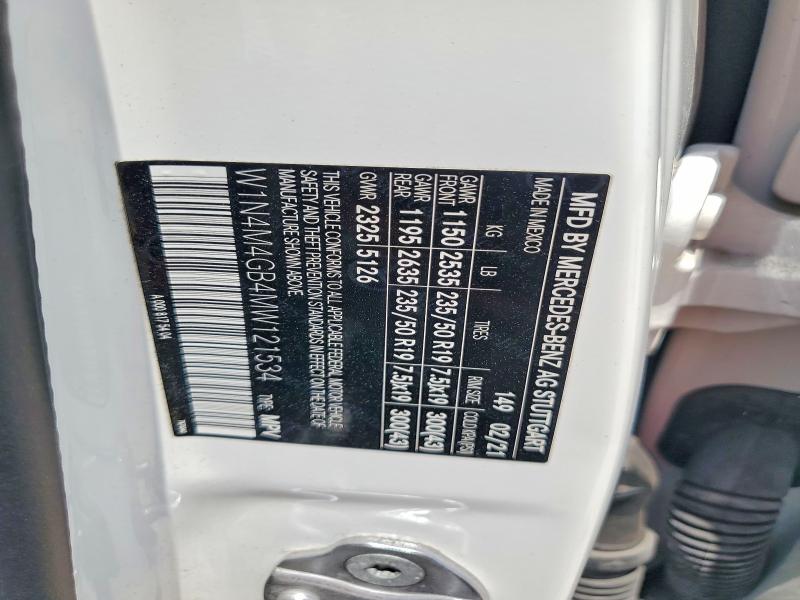 Продаж на аукціоні авто 2021 Mercedes-benz Glb, vin: W1N4M4GB4MW121534, номер лоту: 58895176