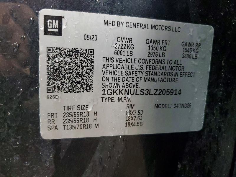 Продажа на аукционе авто 2020 Gmc Acadia, vin: 1GKKNULS3LZ205914, номер лота: 58318726