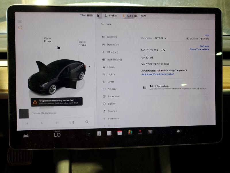 Aukcja sprzedaży 2022 Tesla Model 3, vin: 5YJ3E1EA7NF290364, numer aukcji: 55599896