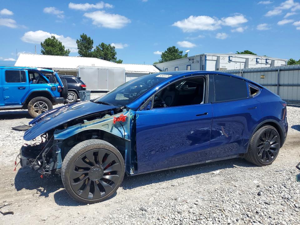54940476 :رقم المزاد ، 5YJYGDEF9MF268393 vin ، 2021 Tesla Model Y مزاد بيع