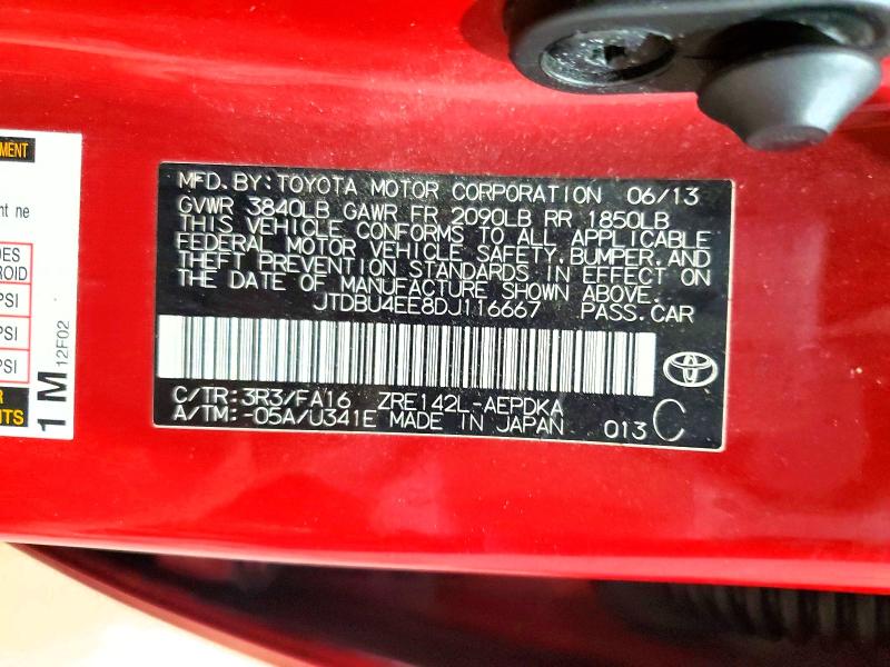 Продаж на аукціоні авто 2013 Toyota Corolla, vin: JTDBU4EE8DJ116667, номер лоту: 55899766