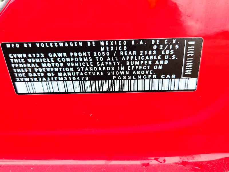 Продаж на аукціоні авто 2015 Volkswagen Jetta, vin: 3VW1K7AJ1FM310479, номер лоту: 57515586