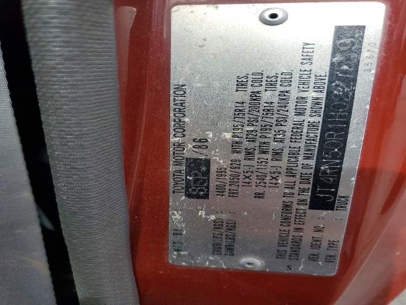 1987 Toyota Pickup მანქანა იყიდება აუქციონზე, vin: JT4RN50R1H0227519, აუქციონის ნომერი: 56358246