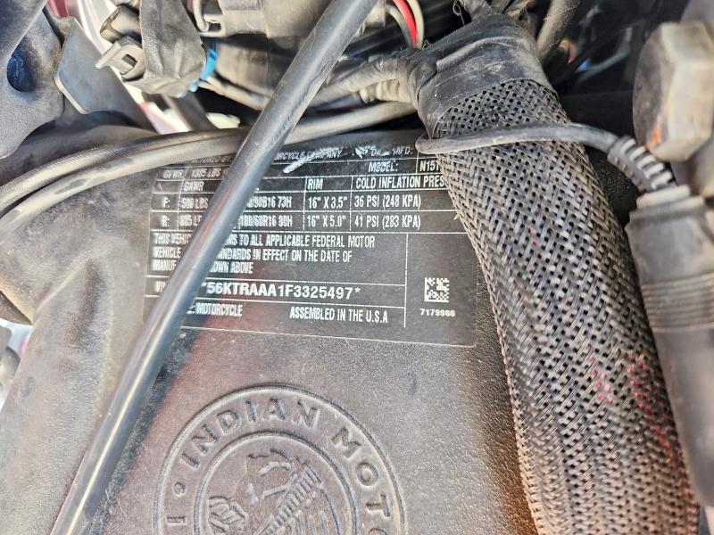 2015 Indian Roadmaster მანქანა იყიდება აუქციონზე, vin: 56KTRAAA1F3325497, აუქციონის ნომერი: 58360726
